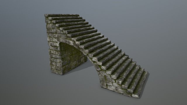 stairs 3D Model .c4d .max .obj .3ds .fbx .stl .blend 