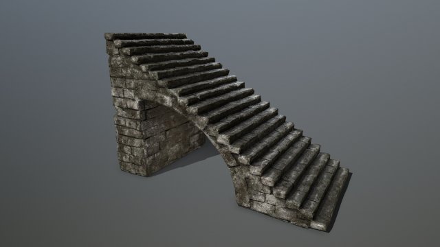stairs Model 3D .c4d .max .obj .3ds .fbx .stl .blend 