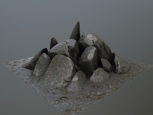 rocks 3D मॉडल