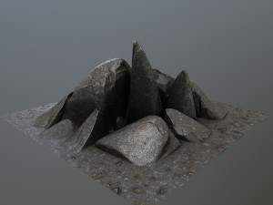 rocks 3D मॉडल