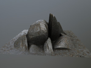 rocks 3D मॉडल