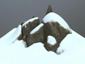 kar kayaları 3D Model