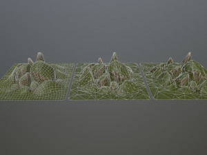 mossy rocks Modello 3D