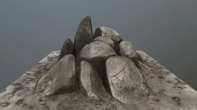 rock 3D Model .c4d .max .obj .3ds .fbx .stl .blend 