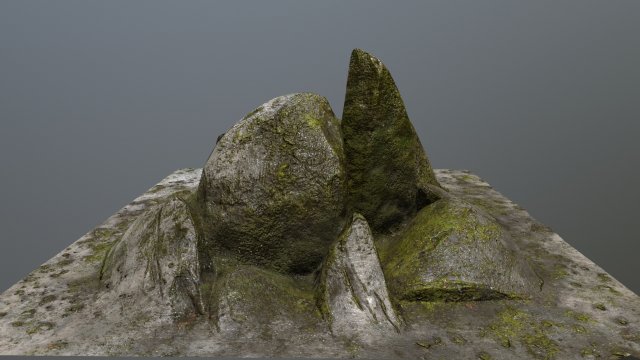 rock Model 3D .c4d .max .obj .3ds .fbx .stl .blend 