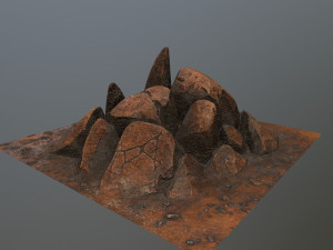rock Modello 3D