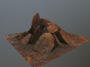rock Modello 3D