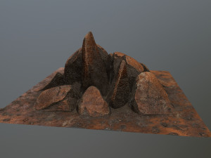 rock Modello 3D