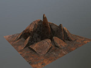 rock Modello 3D