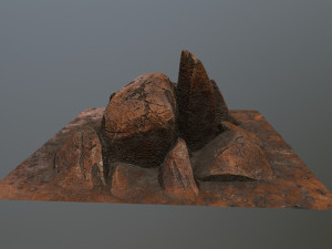 rock Modello 3D