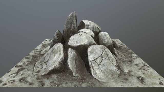 rock Modello 3D .c4d .max .obj .3ds .fbx .stl .blend 