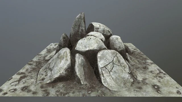 rock 3D Model .c4d .max .obj .3ds .fbx .stl .blend 