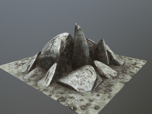 rock Modello 3D