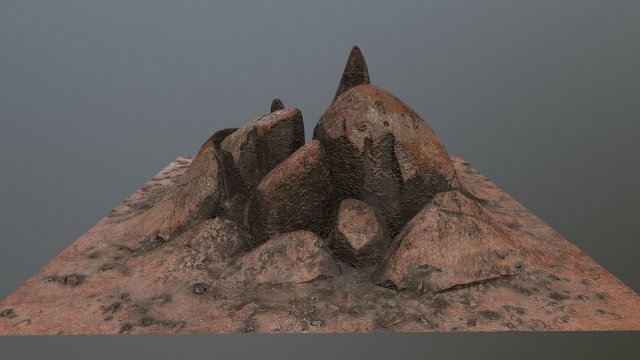 rock Model 3D .c4d .max .obj .3ds .fbx .stl .blend 