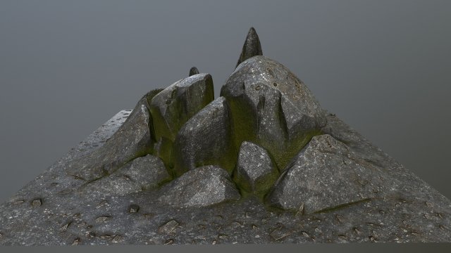 rock 3Dモデル .c4d .max .obj .3ds .fbx .stl .blend