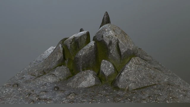 rock 3D Model .c4d .max .obj .3ds .fbx .stl .blend 