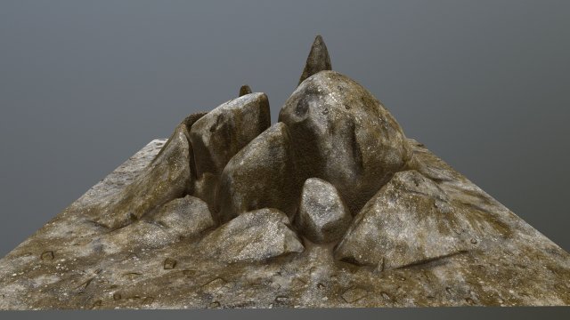 rock 3D Модель .c4d .max .obj .3ds .fbx .stl .blend 