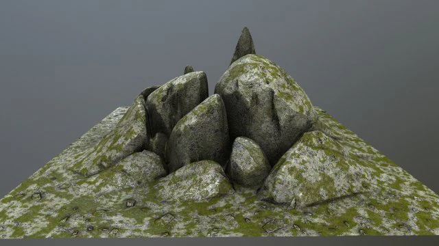 rock 3D Model .c4d .max .obj .3ds .fbx .stl .blend 