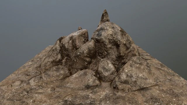 rock 3D Model .c4d .max .obj .3ds .fbx .stl .blend 