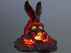 porta del teschio Modello 3D