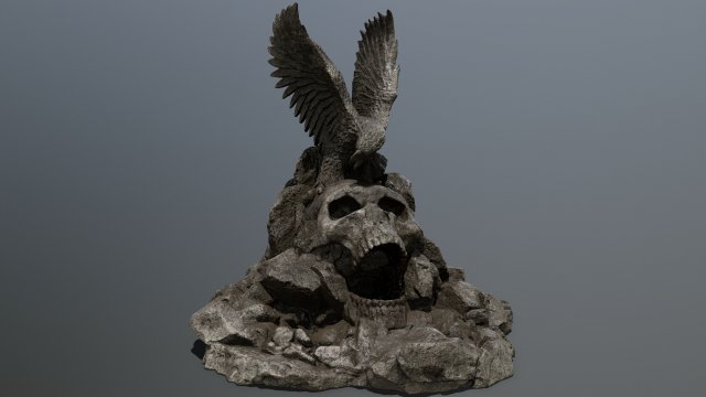 skull gate 3D Model .c4d .max .obj .3ds .fbx .stl .blend 
