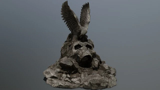 skull gate 3D Model .c4d .max .obj .3ds .fbx .stl .blend 