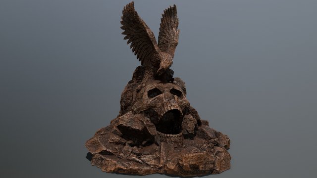 skull gate 3D मॉडल .c4d .max .obj .3ds .fbx .stl .blend 