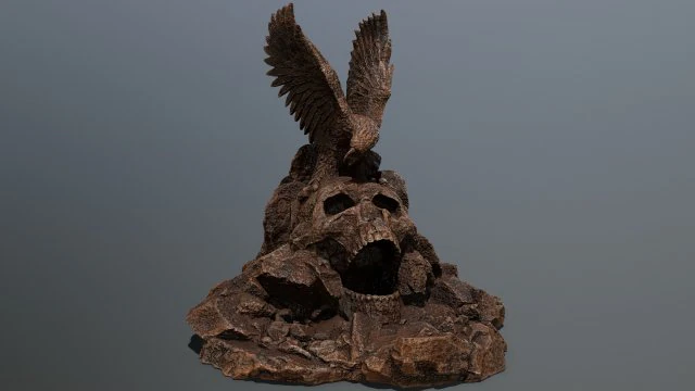 skull gate 3D Model .c4d .max .obj .3ds .fbx .stl .blend 