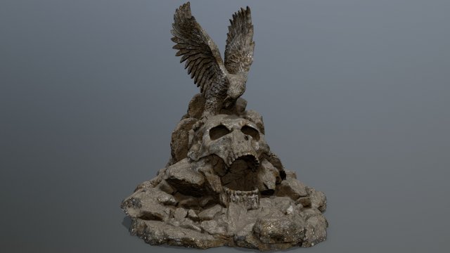 skull gate 3D 모델 .c4d .max .obj .3ds .fbx .stl .blend 