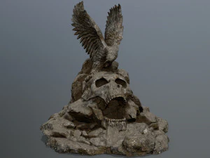 porta del teschio Modello 3D