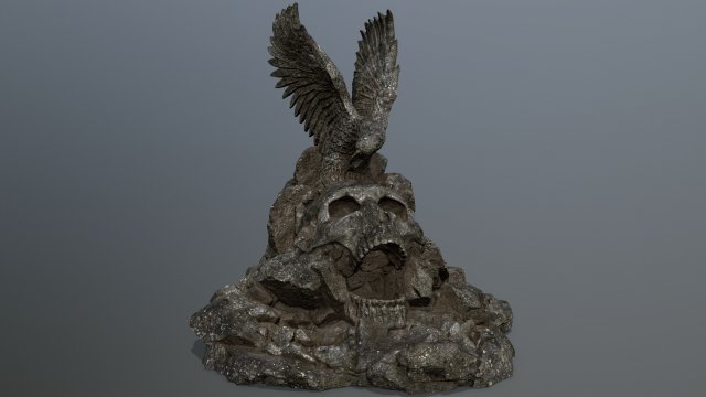 skull gate Model 3D .c4d .max .obj .3ds .fbx .stl .blend