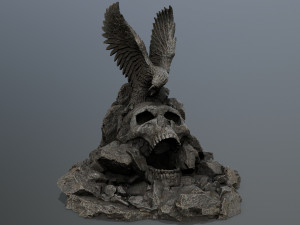 skull gate 3D-Modell