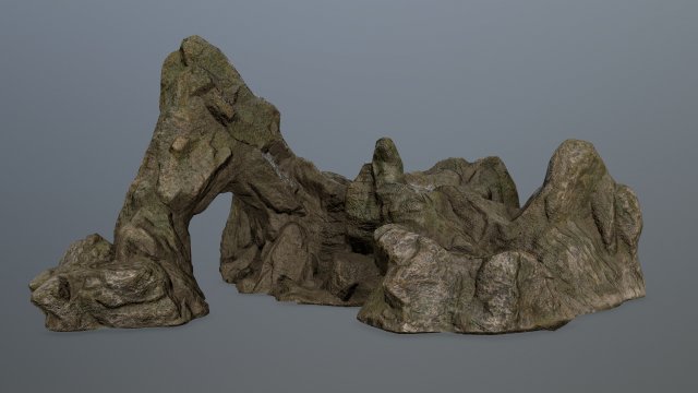rock gate 3D Модель .c4d .max .obj .3ds .fbx .stl .blend