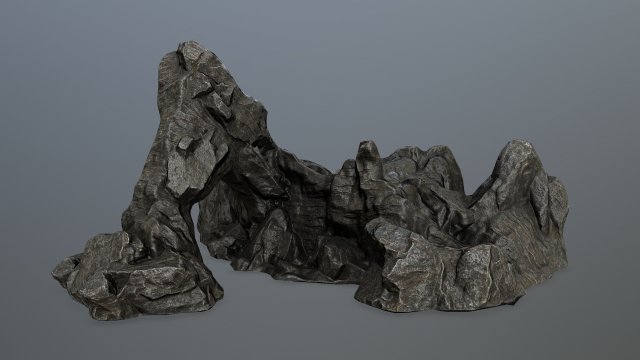 rock gate 3D Model .c4d .max .obj .3ds .fbx .stl .blend 