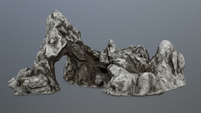 rock gate 3D Модель .c4d .max .obj .3ds .fbx .stl .blend