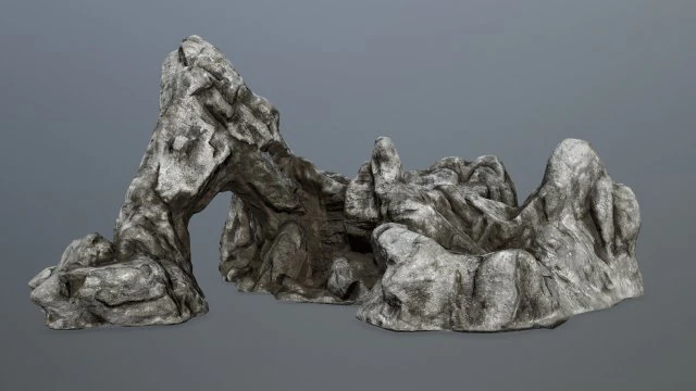 rock gate 3D Model .c4d .max .obj .3ds .fbx .stl .blend 