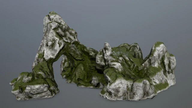 rock gate 3D Model .c4d .max .obj .3ds .fbx .stl .blend 