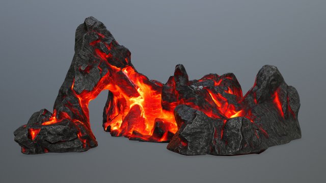 rock gate 3D Model .c4d .max .obj .3ds .fbx .stl .blend 
