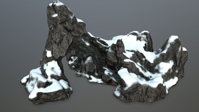 rock gate Model 3D .c4d .max .obj .3ds .fbx .stl .blend 