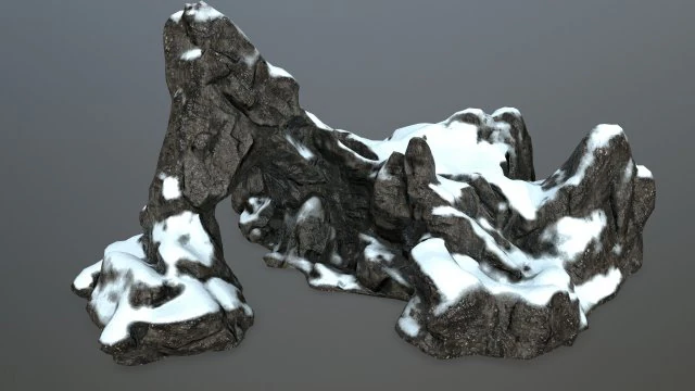 rock gate 3D Model .c4d .max .obj .3ds .fbx .stl .blend 