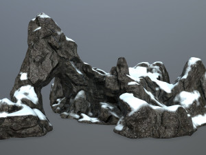 rock gate Model 3D