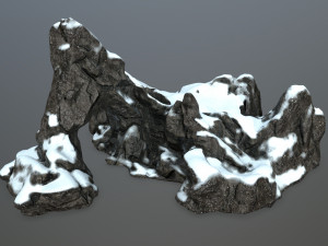 rock gate Model 3D