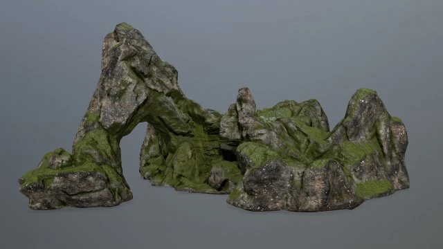 rock gate 3D Model .c4d .max .obj .3ds .fbx .stl .blend 