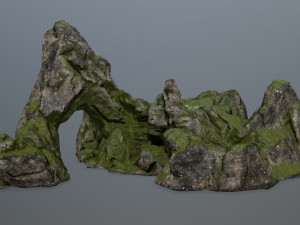 rock gate Model 3D