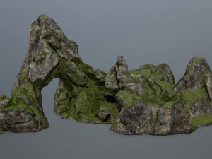 porta di roccia Modello 3D