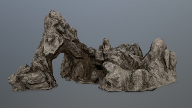 rock gate Model 3D .c4d .max .obj .3ds .fbx .stl .blend