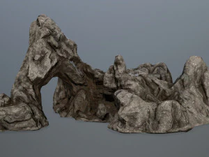 바위 문 3D 모델