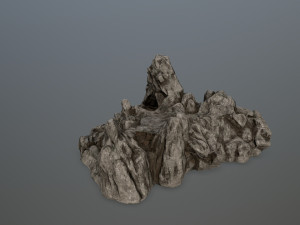 rock gate Model 3D