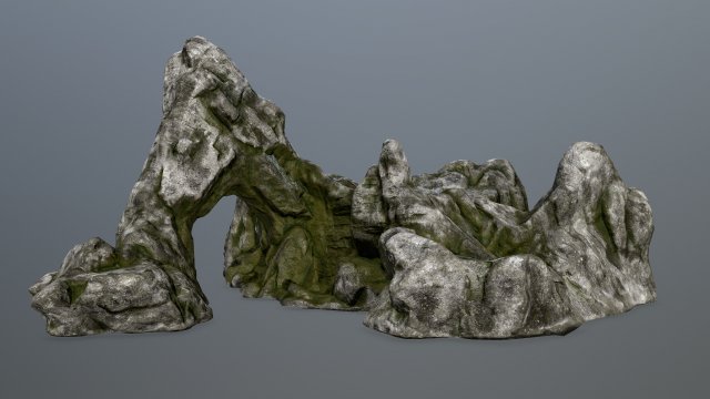 rock gate 3D Model .c4d .max .obj .3ds .fbx .stl .blend 