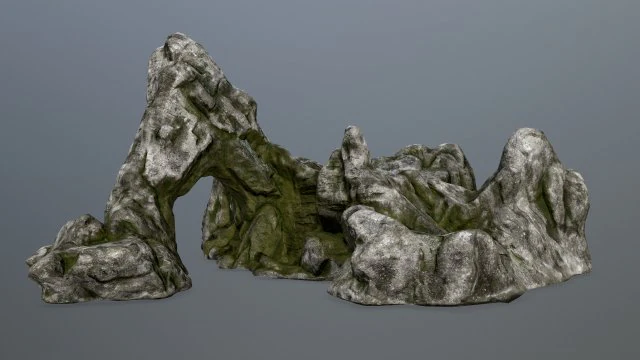 rock gate 3D Model .c4d .max .obj .3ds .fbx .stl .blend 